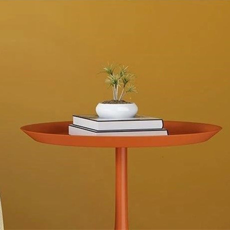 Accento di ferro da comodino Industrial rotondo cabidiere rotondo, 23,6 "di altezza