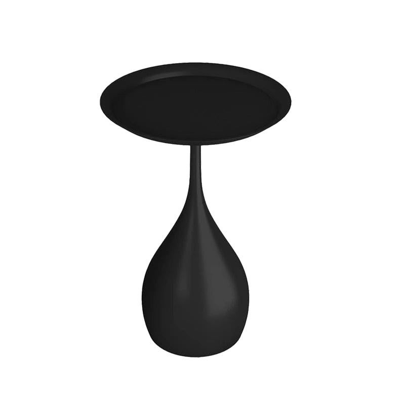 Accento di ferro da comodino Industrial rotondo cabidiere rotondo, 23,6 "di altezza