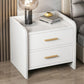 Contemporary Accent Table Nightstand Drawer Storage Night Table ,16.5" Tall White 1 Piece 2 Clearhalo 'Bedroom Furniture' 'furn' 'furn_night_stand' 'Furniture' 'night_stand' 'Nightstands' 6299301