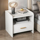 Contemporary Accent Table Nightstand Drawer Storage Night Table ,16.5" Tall White 1 Piece 1 Clearhalo 'Bedroom Furniture' 'furn' 'furn_night_stand' 'Furniture' 'night_stand' 'Nightstands' 6299305