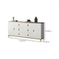 Glam Bedroom Stone Storage Chest Horizontal Chest in White with Drawers Clearhalo 'Bedroom Furniture' 'Dressers & Chests' 'dressers_chests' 'furn' 'furn_dressers_chests' 'Furniture' 6300058