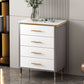 Glam Bedroom Stone Storage Chest Vertical Chest with Drawers White-Gray 4 Clearhalo 'Bedroom Furniture' 'Dressers & Chests' 'dressers_chests' 'furn' 'furn_dressers_chests' 'Furniture' 6300083