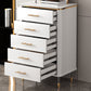 Glam Bedroom Stone Storage Chest Vertical Chest with Drawers Clearhalo 'Bedroom Furniture' 'Dressers & Chests' 'dressers_chests' 'furn' 'furn_dressers_chests' 'Furniture' 6300091