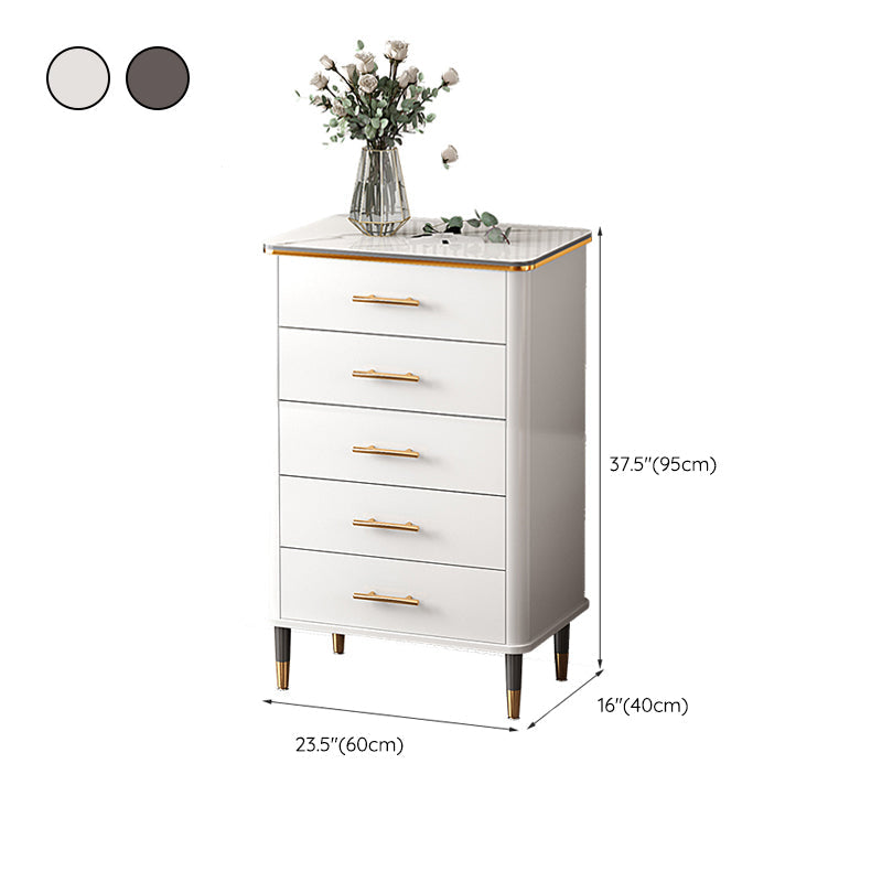Glam Bedroom Stone Storage Chest Vertical Chest with Drawers Clearhalo 'Bedroom Furniture' 'Dressers & Chests' 'dressers_chests' 'furn' 'furn_dressers_chests' 'Furniture' 6300098