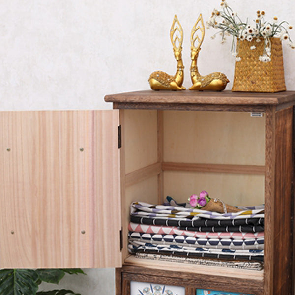 Cassapanca verticale nautica per camera da letto Cassapanca in legno con cassetti