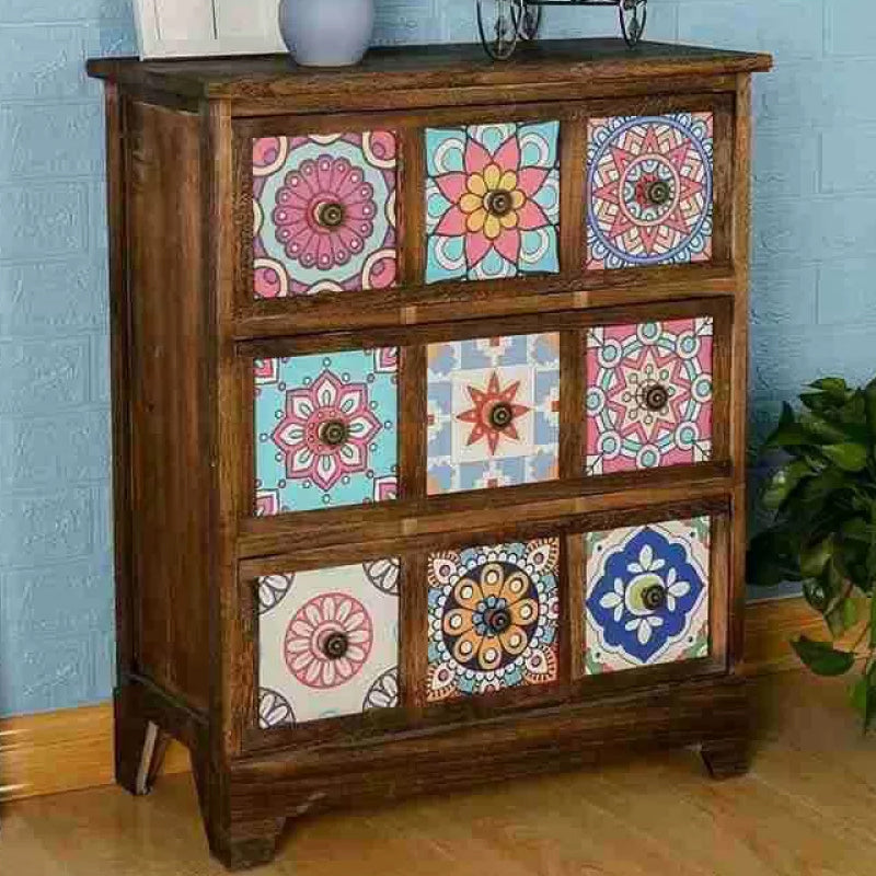 Cassapanca verticale nautica per camera da letto Cassapanca in legno con cassetti