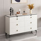 Stone Glam Aufbewahrungstruhe Schlafzimmer 16" breite Kommode mit Schubladen