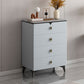 Stone Glam Aufbewahrungstruhe Schlafzimmer 16" breite Kommode mit Schubladen