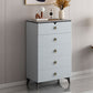 Stone Glam Aufbewahrungstruhe Schlafzimmer 16" breite Kommode mit Schubladen