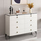Stone Glam Aufbewahrungstruhe Schlafzimmer 16" breite Kommode mit Schubladen