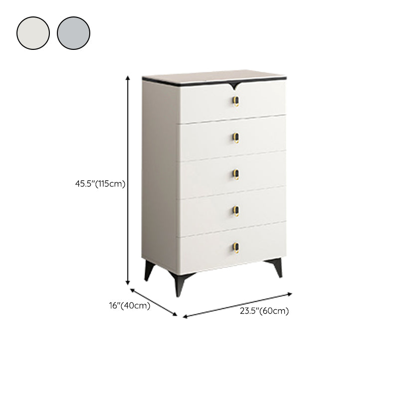 Stone Glam Aufbewahrungstruhe Schlafzimmer 16" breite Kommode mit Schubladen