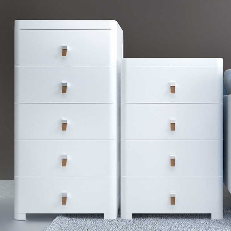 Contemporary Grey / White Chest Plastic Chest with Drawers for Bedroom Clearhalo 'Bedroom Furniture' 'Dressers & Chests' 'dressers_chests' 'furn' 'furn_dressers_chests' 'Furniture' 6300213
