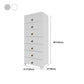 Contemporary Grey / White Chest Plastic Chest with Drawers for Bedroom Clearhalo 'Bedroom Furniture' 'Dressers & Chests' 'dressers_chests' 'furn' 'furn_dressers_chests' 'Furniture' 6300243