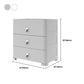 Contemporary Grey / White Chest Plastic Chest with Drawers for Bedroom Clearhalo 'Bedroom Furniture' 'Dressers & Chests' 'dressers_chests' 'furn' 'furn_dressers_chests' 'Furniture' 6300244