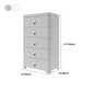 Contemporary Grey / White Chest Plastic Chest with Drawers for Bedroom Clearhalo 'Bedroom Furniture' 'Dressers & Chests' 'dressers_chests' 'furn' 'furn_dressers_chests' 'Furniture' 6300246