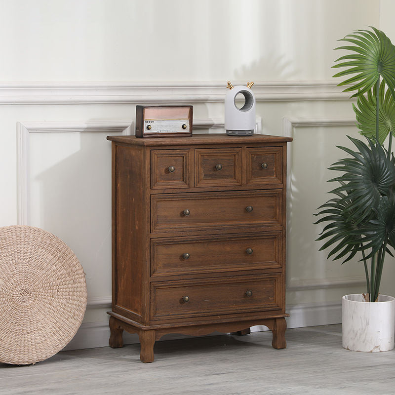 Cassettiera moderna per camera da letto, cassettiera portaoggetti in legno massello