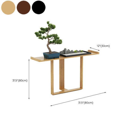 31.5-inch Tall Console Table Solid Wood 1-shelf Accent Table for Hall