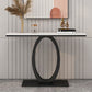 31.5-inch Tall Glam Console Accent Table Marble Console Table with 1 Shelf