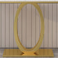 31.5-inch Tall Glam Console Accent Table Marble Console Table with 1 Shelf