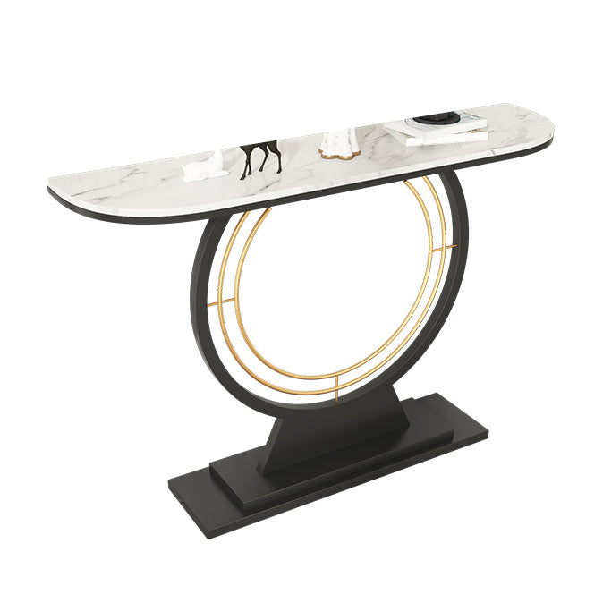 Tavolo console di console antico console a mezza luna contemporanea