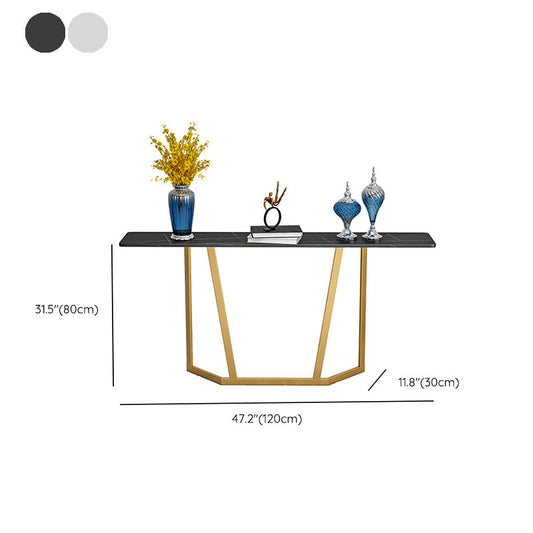 Modern Sofa Console Table Antique Finish Console Accent Table