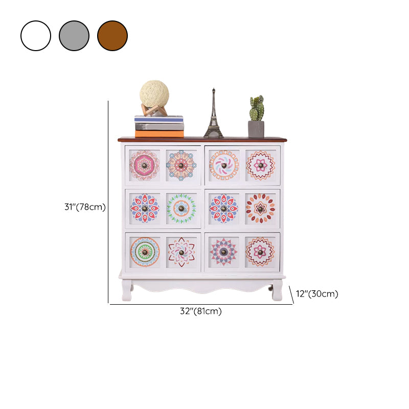 Cassapanca verticale nautica per camera da letto Cassapanca in legno con cassetti