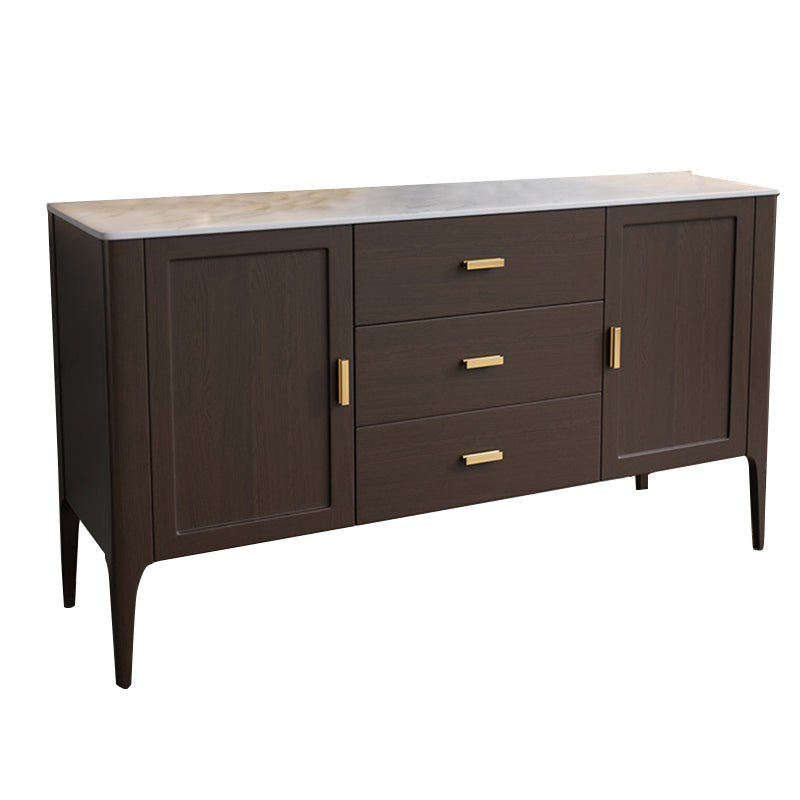 Moderno sideboard in legno buffet 3 cassetti e 2 mobili porte a buffet sideboard