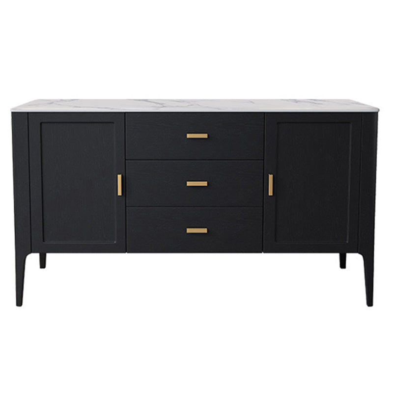 Moderno sideboard in legno buffet 3 cassetti e 2 mobili porte a buffet sideboard