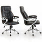 27 Inch Wide Contemporary Desk Chair Black Leather Office Chair Clearhalo 'furn' 'furn_office_chair' 'Furniture' 'Office Chairs' 'Office Furniture' 'office_chair' 6300920