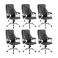 27 Inch Wide Contemporary Desk Chair Black Leather Office Chair 6 Piece Set Clearhalo 'furn' 'furn_office_chair' 'Furniture' 'Office Chairs' 'Office Furniture' 'office_chair' 6300921