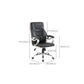 27 Inch Wide Contemporary Desk Chair Black Leather Office Chair Clearhalo 'furn' 'furn_office_chair' 'Furniture' 'Office Chairs' 'Office Furniture' 'office_chair' 6300930