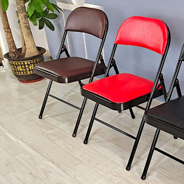 18" Wide Contemporary Desk Chair Armless Leather Office Chair Clearhalo 'furn' 'furn_office_chair' 'Furniture' 'Office Chairs' 'Office Furniture' 'office_chair' 6300958