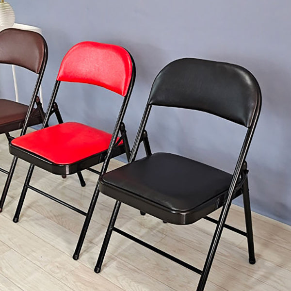 18" Wide Contemporary Desk Chair Armless Leather Office Chair Clearhalo 'furn' 'furn_office_chair' 'Furniture' 'Office Chairs' 'Office Furniture' 'office_chair' 6300959