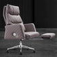Gray Leather Managers Chair Contemporary Padded Arms Swivel Office Chair Clearhalo 'furn' 'furn_office_chair' 'Furniture' 'Office Chairs' 'Office Furniture' 'office_chair' 6300984