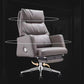 Gray Leather Managers Chair Contemporary Padded Arms Swivel Office Chair Clearhalo 'furn' 'furn_office_chair' 'Furniture' 'Office Chairs' 'Office Furniture' 'office_chair' 6300986