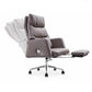 Gray Leather Managers Chair Contemporary Padded Arms Swivel Office Chair Clearhalo 'furn' 'furn_office_chair' 'Furniture' 'Office Chairs' 'Office Furniture' 'office_chair' 6300996