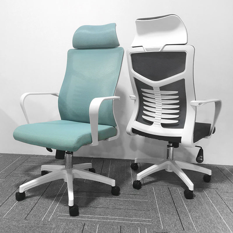 High Back Task Chair Modern Nylon Slide Arms Included Office Chair Clearhalo 'furn' 'furn_office_chair' 'Furniture' 'Office Chairs' 'Office Furniture' 'office_chair' 6301037