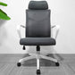 High Back Task Chair Modern Nylon Slide Arms Included Office Chair 1 Piece Gray Clearhalo 'furn' 'furn_office_chair' 'Furniture' 'Office Chairs' 'Office Furniture' 'office_chair' 6301044