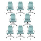 High Back Task Chair Modern Nylon Slide Arms Included Office Chair 8 Piece Set Blue Clearhalo 'furn' 'furn_office_chair' 'Furniture' 'Office Chairs' 'Office Furniture' 'office_chair' 6301051