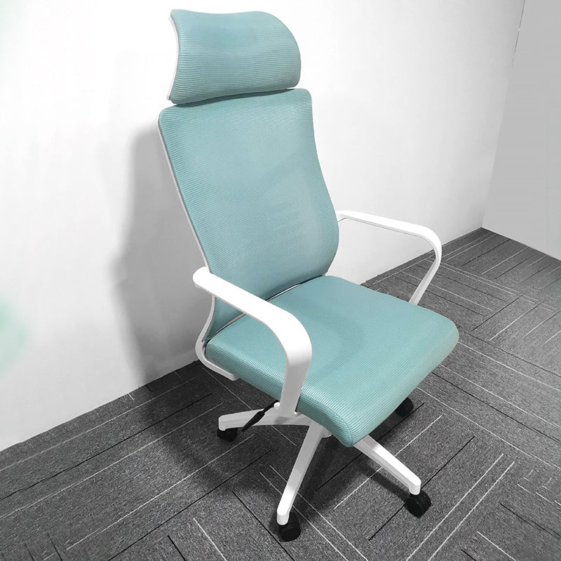 High Back Task Chair Modern Nylon Slide Arms Included Office Chair Clearhalo 'furn' 'furn_office_chair' 'Furniture' 'Office Chairs' 'Office Furniture' 'office_chair' 6301058