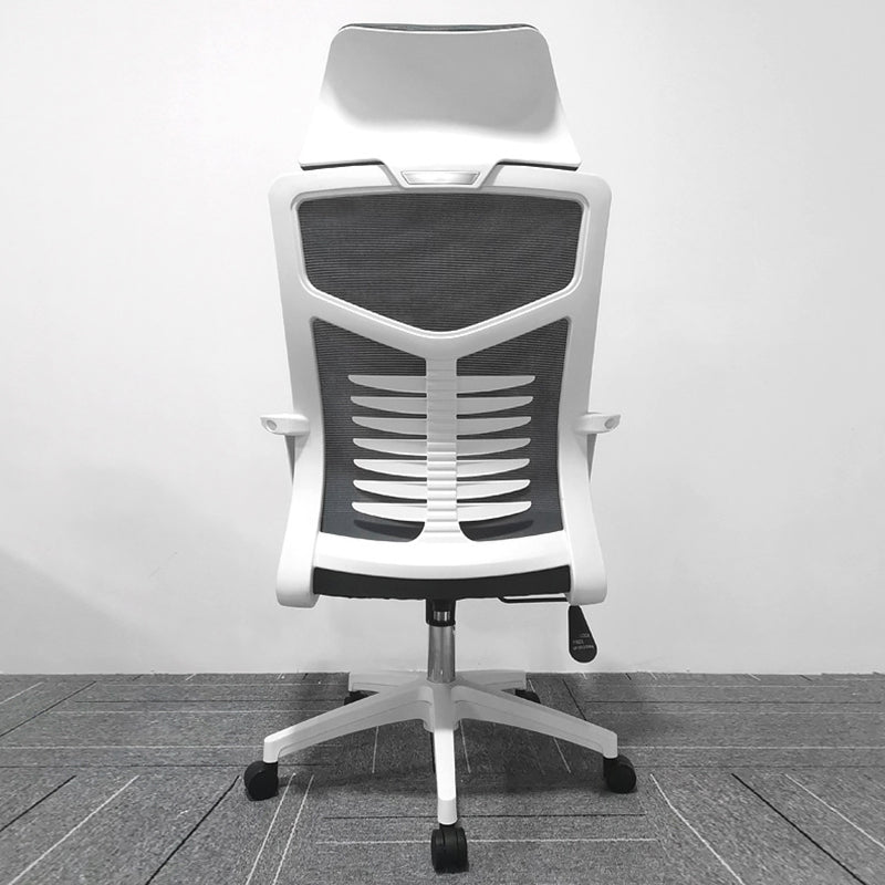 High Back Task Chair Modern Nylon Slide Arms Included Office Chair Clearhalo 'furn' 'furn_office_chair' 'Furniture' 'Office Chairs' 'Office Furniture' 'office_chair' 6301060