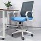Modern Desk Chair Mesh Conference Chair High Back Chair with Wheels Gray-Blue 1 Piece Clearhalo 'furn' 'furn_office_chair' 'Furniture' 'Office Chairs' 'Office Furniture' 'office_chair' 6301095