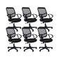 Modern Breathable AirGrid Swivel Chair Microfiber Black Task Arm Chair