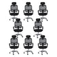 Modern Breathable AirGrid Swivel Chair Microfiber Black Task Arm Chair