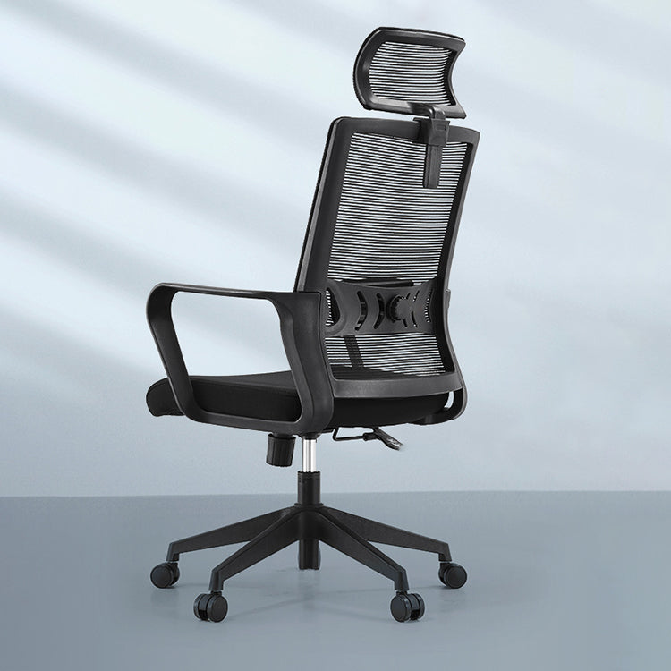 Modern Desk Chair Mesh Computer Chair High/Mid-Back Conference Chair Black 1 Piece Clearhalo 'furn' 'furn_office_chair' 'Furniture' 'Office Chairs' 'Office Furniture' 'office_chair' 6301182
