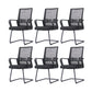 Modern Desk Chair Mesh Computer Chair High/Mid-Back Conference Chair Antique Black 6 Piece Set Clearhalo 'furn' 'furn_office_chair' 'Furniture' 'Office Chairs' 'Office Furniture' 'office_chair' 6301207