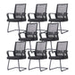Modern Desk Chair Mesh Computer Chair High/Mid-Back Conference Chair Antique Black 8 Piece Set Clearhalo 'furn' 'furn_office_chair' 'Furniture' 'Office Chairs' 'Office Furniture' 'office_chair' 6301208