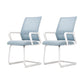 Modern Fixed Arms Desk Chair Mid Back Ergonomic Mesh Task Chair