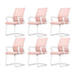 Modern Fixed Arms Desk Chair Mid Back Ergonomic Mesh Task Chair