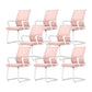 Modern Fixed Arms Desk Chair Mid Back Ergonomic Mesh Task Chair